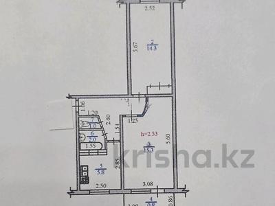 2-комнатная квартира · 46 м² · 5/5 этаж, мкр Коктем-3 — Мусрепова за 34 млн ₸ в Алматы, Бостандыкский р-н