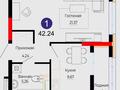 1-бөлмелі пәтер · 42.24 м² · 7/16 қабат, Е 882 7, бағасы: 24.2 млн ₸ в Астане, Сарыарка р-н