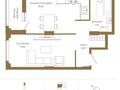 2-бөлмелі пәтер · 49.4 м² · 15/18 қабат, Достык 8/5, бағасы: ~ 39 млн ₸ в Астане, Есильский р-н