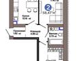 2-комнатная квартира · 58 м² · 9/9 этаж, Е 909 29 — ул. Айтматова за 39.5 млн ₸ в Астане, Нура р-н — фото 6