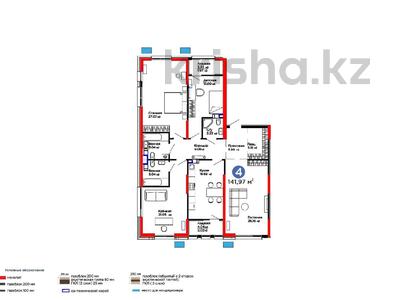 4-бөлмелі пәтер · 142 м² · 7/9 қабат, Лебедева 1/1, бағасы: 163 млн 〒 в Алматы, Бостандыкский р-н