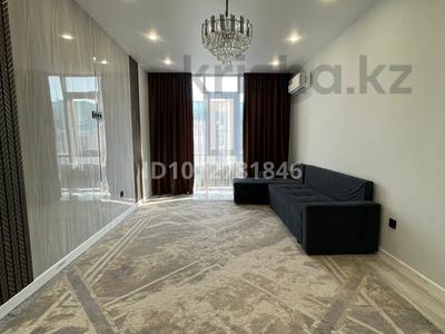 1-комнатная квартира · 45 м² · 8/9 этаж, мкр Ожет, Северное Кольцо 92/6 блок 4 за 27.6 млн 〒 в Алматы, Алатауский р-н