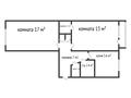 2-бөлмелі пәтер · 47.7 м² · 5/5 қабат, 50 лет октября 27, бағасы: 10.3 млн ₸ в Рудном — фото 12