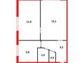 2-бөлмелі пәтер, 39 м², 5/5 қабат, мкр Новый Город, пр.Бухар-Жырау, бағасы: 14.5 млн 〒 в Караганде, Казыбек би р-н — фото 9