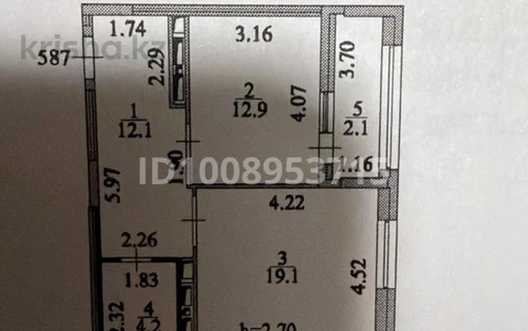 1-бөлмелі пәтер · 50.4 м² · 14/17 қабат, Туркестан 4Б, бағасы: 30.9 млн ₸ в Астане, Есильский р-н — фото 2