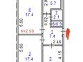 3-бөлмелі пәтер · 62.4 м² · 3/5 қабат, 9 микрорайон 1, бағасы: 26 млн ₸ в Костанае — фото 8