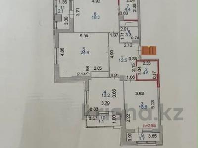 3-комнатная квартира · 105 м² · 4/20 этаж, Керей, Жанибек хандар 2/1 — Центр левого берега за 66 млн ₸ в Астане, Нура р-н