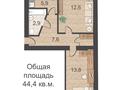 2-комнатная квартира, 44 м², 2/5 этаж, ул. М.Габдуллина 61 — ОБМЕН НЕ ИНТЕРЕСУЕТ, ТОРГ УМЕСТЕН за 13 млн 〒 в Кокшетау
