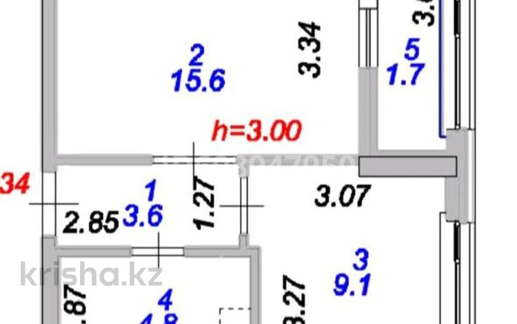 1-комнатная квартира · 34.8 м² · 5/12 этаж, Жубан Молдагалиев 3 — Сыганак Айтматова за 15.5 млн 〒 в Астане, Нура р-н — фото 2