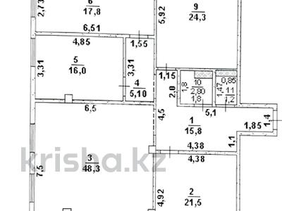 4-бөлмелі пәтер · 160 м² · 5/7 қабат, Нұрсәт ш/а 134А, бағасы: 58 млн ₸ в Шымкенте, Каратауский р-н