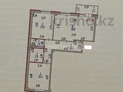 2-бөлмелі пәтер, 62.9 м², 7/15 қабат, Тлендиева 44/1, бағасы: 22 млн 〒 в Астане, Сарыарка р-н