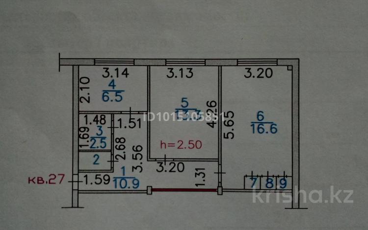 2-бөлмелі пәтер · 52.6 м² · 5/5 қабат, Льва Толстого 11, бағасы: 13.5 млн ₸ в Усть-Каменогорске — фото 2