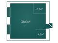 1-бөлмелі пәтер · 48.9 м², Есенберлина 5/1, бағасы: ~ 21.5 млн 〒 в Усть-Каменогорске — фото 3