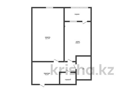 1-бөлмелі пәтер · 54.8 м² · 4/9 қабат, Абая 101, бағасы: 36.9 млн ₸ в Костанае