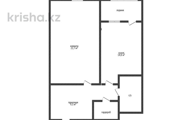 1-бөлмелі пәтер · 54.8 м² · 4/9 қабат, Абая 101, бағасы: 36.9 млн ₸ в Костанае — фото 2