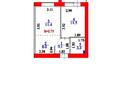 2-бөлмелі пәтер · 37 м² · 5/9 қабат, Аманжол Болекпаев 22 — ул. A-75, бағасы: 19.5 млн ₸ в Астане, Сарайшык р-н — фото 6