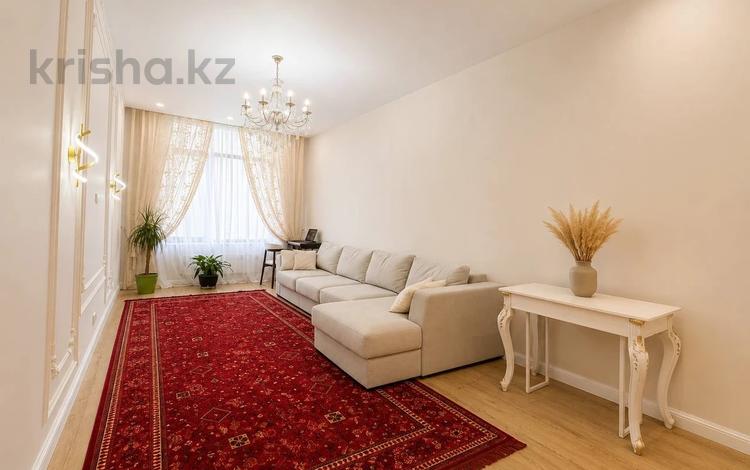 3-комнатная квартира · 111.2 м² · 6/14 этаж, Шамши Калдаяков 16 за 93 млн ₸ в Астане, Сарайшык р-н — фото 2