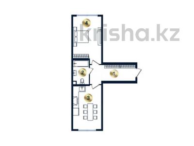 1-комнатная квартира · 46 м² · 1/9 этаж, мкр Кайрат, Сыбызгы за 22 млн ₸ в Алматы, Турксибский р-н