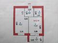 2-бөлмелі пәтер · 36.8 м² · 2/9 қабат, Болекбаева 22 — 86 школа, бағасы: 19 млн ₸ в Астане, Сарайшык р-н