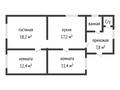 Часть дома · 3 комнаты · 71 м² · 4.6 сот., Дружба 5 квартал за 34 млн ₸ в Костанае — фото 18