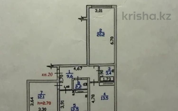 3-бөлмелі пәтер · 75 м² · 5/5 қабат, Саялы ш/а., бағасы: 34 млн ₸ в Алматы, Алатауский р-н — фото 11