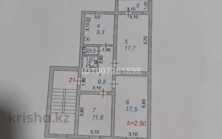 3-бөлмелі пәтер · 71 м² · 3/5 қабат, — парк победа., бағасы: 27.5 млн ₸ в Атырау, мкр Авангард-3 — фото 2