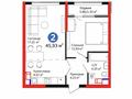 2-комнатная квартира · 46 м² · 10/12 этаж, Белжайлау 47а за 40 млн ₸ в Алматы, Наурызбайский р-н — фото 2