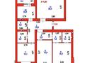 4-бөлмелі пәтер · 125.3 м² · 7/9 қабат, Калдаякова 51, бағасы: ~ 62.7 млн ₸ в Астане, Сарайшык р-н