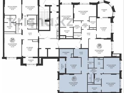 3-комнатная квартира · 126.5 м² · 3/12 этаж, Шамши Калдаяков 8 за ~ 98.1 млн ₸ в Астане, Алматы р-н