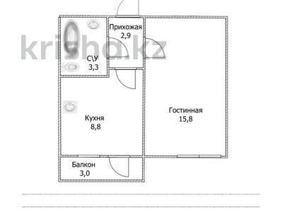 1-комнатная квартира, 32.5 м², 10/10 этаж, А 92 5/2 — А 77-а 91 за 8.5 млн 〒 в Астане, Алматы р-н