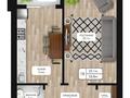 1-комнатная квартира · 55 м² · 5/6 этаж, мкр. Алтын орда 54 б — ЖК АСТАНА ПРЕМИУМ по М. Шокай за 17 млн ₸ в Актобе