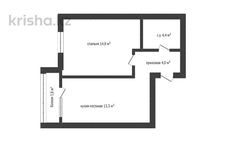 1-комнатная квартира, 41 м², 4/5 этаж, Старый аэропорт 24а за 17.8 млн 〒 в Кокшетау — фото 2