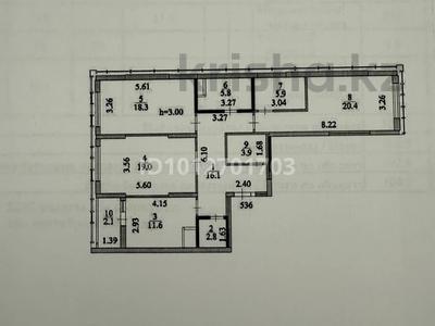 3-комнатная квартира · 105 м² · 11/20 этаж, Мангилик Ел 62 — Главная улица Столицы! за 78.3 млн ₸ в Астане, Есильский р-н
