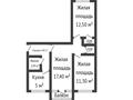 3-бөлмелі пәтер, 57.5 м², 2/5 қабат, Алии Молдагуловой, бағасы: 19.8 млн 〒 в Шымкенте, Аль-Фарабийский р-н — фото 19