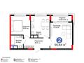 2-бөлмелі пәтер · 56.44 м² · 4/9 қабат, Букетова 50/3, бағасы: 33 млн ₸ в Караганде