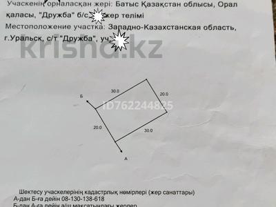Участок · 6 соток, мкр. Зачаганск пгт за 1.8 млн ₸ в Уральске