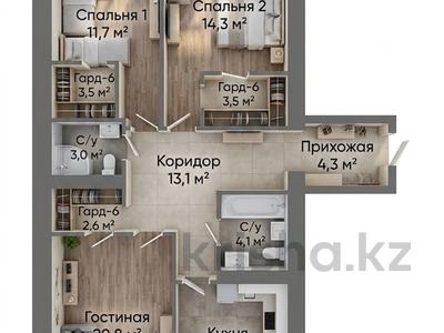 3-комнатная квартира · 97.2 м² · 9/9 этаж, мкр Юго-Восток, Таттимбета 41 за 31 млн ₸ в Караганде, Казыбек би р-н