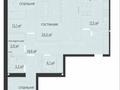 3-бөлмелі пәтер · 103 м² · 2/5 қабат, Крылова 15, бағасы: 53 млн ₸ в Караганде, Казыбек би р-н — фото 19