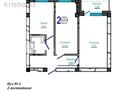 2-комнатная квартира · 55.5 м² · 5/5 этаж, При.Алашахана — Пр.Алашахана, район Самсунг за 19 млн ₸ в Жезказгане