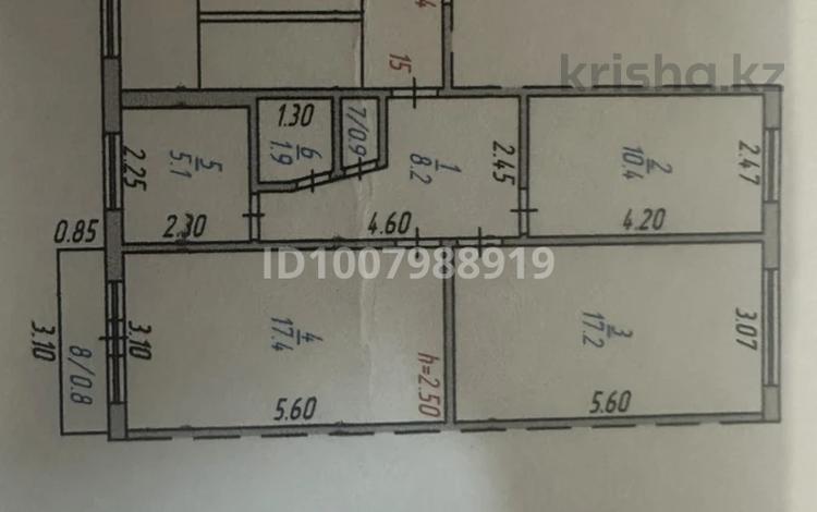 3-комнатная квартира · 61.9 м² · 5/5 этаж, 7 микрорайон 17 — остановка кооператор за 15.5 млн ₸ в Темиртау — фото 2