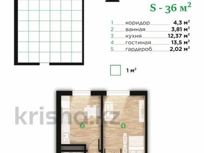 1-комнатная квартира · 36 м² · 5/7 этаж, Илияса Есенберлина 80 за 16.2 млн 〒 в Усть-Каменогорске