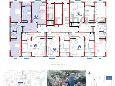3-комнатная квартира · 126 м², Исатай Тайманова 42A — Жарбосынова за 90 млн 〒 в Атырау