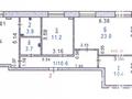 3-комнатная квартира, 85 м², 1/6 этаж, Гашека 9 за 35.7 млн 〒 в Костанае — фото 4