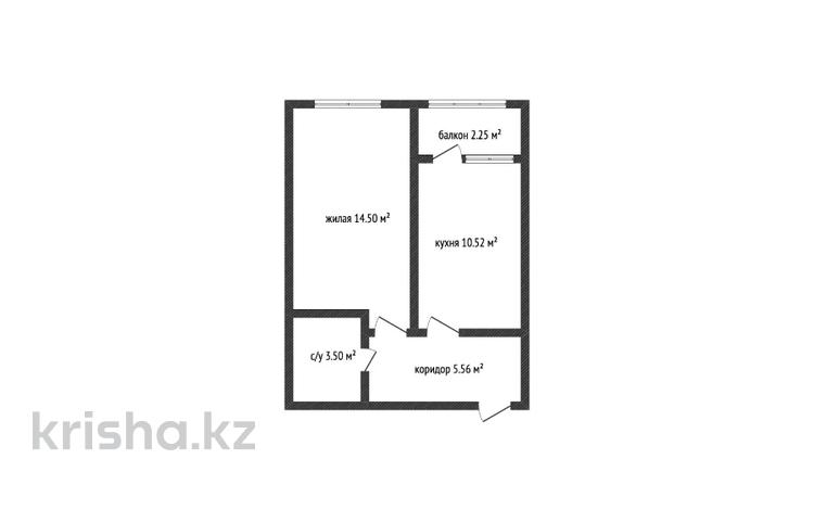 1-бөлмелі пәтер · 36.4 м² · 3/5 қабат, Каирбекова, бағасы: 13.8 млн ₸ в Костанае — фото 11