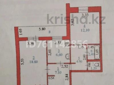 2-комнатная квартира · 54 м² · 5/9 этаж, 4 мкр 15 — Мечеть за 8.5 млн ₸ в Алге
