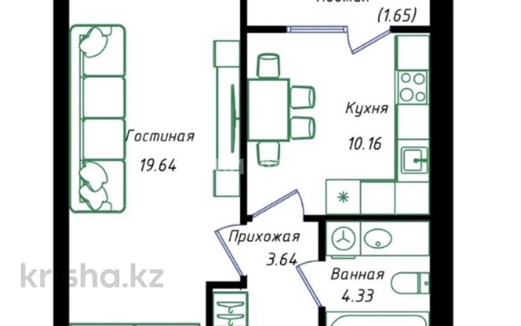 1-комнатная квартира · 40 м² · 4/12 этаж, Улы Дала 38а за ~ 25 млн ₸ в Астане, Нура р-н — фото 11