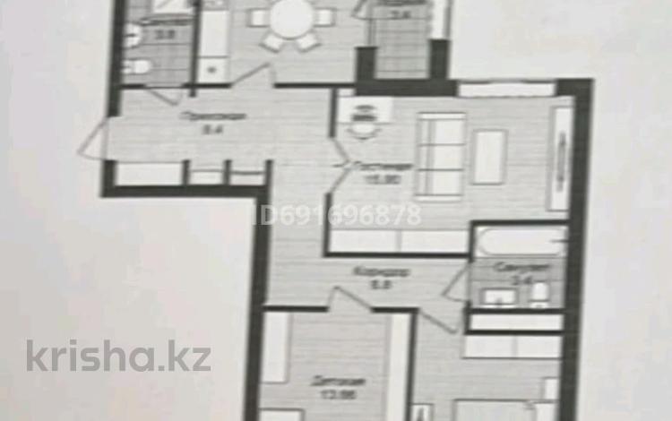 3-комнатная квартира, 80 м², 16/17 этаж, Туран за 38 млн 〒 в Астане, Есильский р-н — фото 2