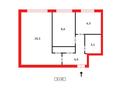 2-комнатная квартира · 44 м² · 1/5 этаж, ул. Чернышевского за 9 млн ₸ в Темиртау — фото 10