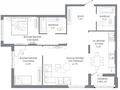 3-комнатная квартира · 76.52 м² · 2/9 этаж, Пересечение ул. Калдаякова и ул. Жургенова за ~ 41.9 млн ₸ в Астане — фото 2