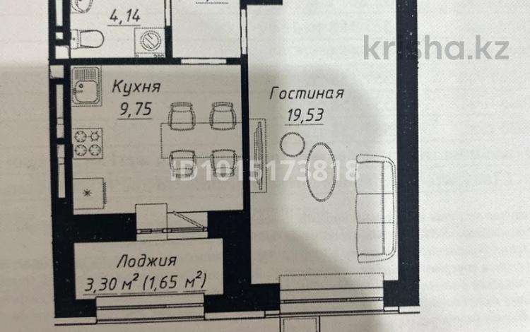 1-бөлмелі пәтер · 38.88 м² · 7/9 қабат, Чингиз Айтматов 1 — E-17, бағасы: 26 млн ₸ в Астане, Нура р-н — фото 6